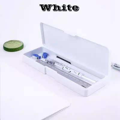 Maktab qalam qutisi (to'rtburchaklar) "Deli" Linfini, 1 bo'lim, 195 x 65 x 25 mm, plastmassa (Art. - 8328) Assortiment