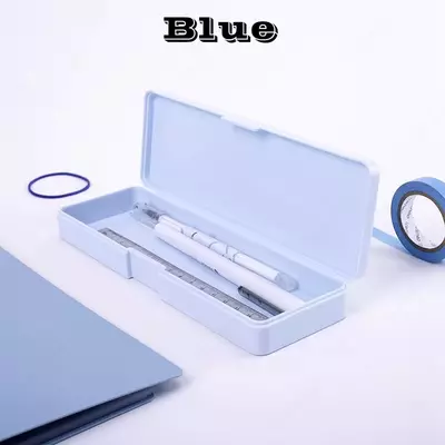 Maktab qalam qutisi (to'rtburchaklar) "Deli" Linfini, 1 bo'lim, 195 x 65 x 25 mm, plastmassa (Art. - 8328) Assortiment