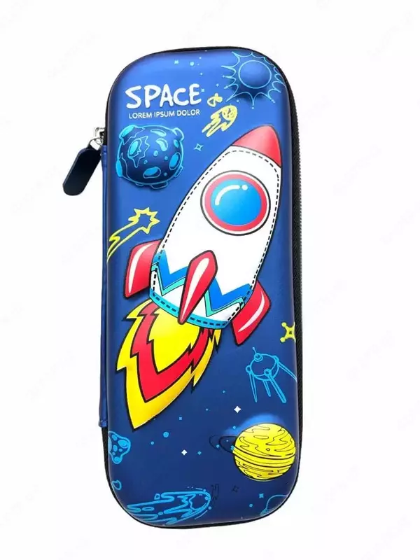 Qalam qutisi - ish yuritish qutisi (3D effekti) "Deli" Space, 2 alohida, 235 x 105 x 54 mm, EVA (Art. - 115-BC-E21) Assortiment