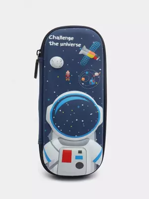 Пенал - футляр для канцтоваров (3D эффект) "Deli" Universe Space, 2 отд., 235 х 105 х 54 мм, EVA (Арт.- 115-BC-E32) Ассортимент