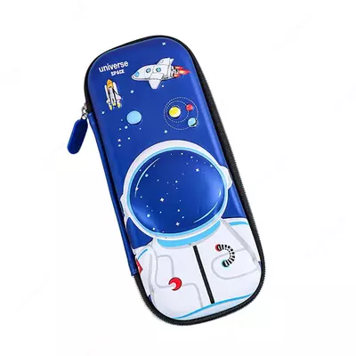 Пенал - футляр для канцтоваров (3D эффект) "Deli" Universe Space, 2 отд., 235 х 105 х 54 мм, EVA (Арт.- 115-BC-E32) Ассортимент