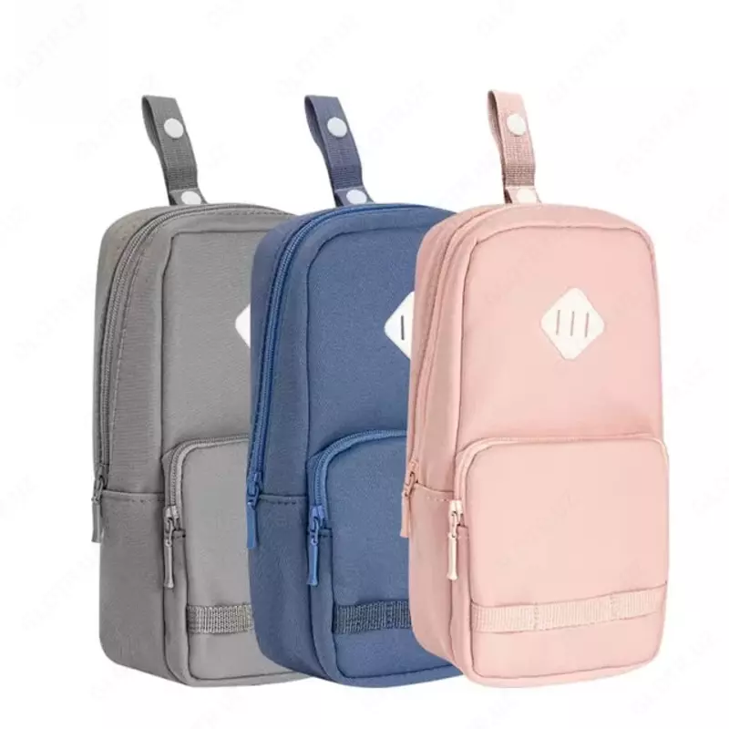 Универсальный пенал - косметичка "Deli" 2 отд., 190 х 95 х 60 мм, полиэстер (Арт.- 277-BC) Ассортимент