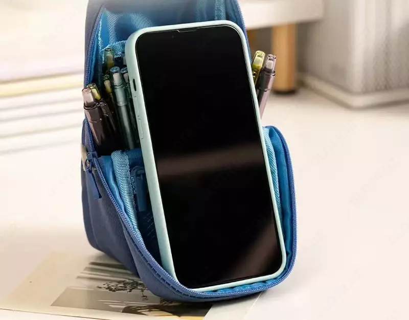 Универсальный пенал - косметичка "Deli" 2 отд., 190 х 95 х 60 мм, полиэстер (Арт.- 277-BC) Ассортимент