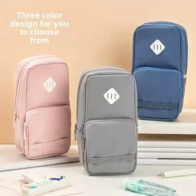 Универсальный пенал - косметичка "Deli" 2 отд., 190 х 95 х 60 мм, полиэстер (Арт.- 277-BC) Ассортимент