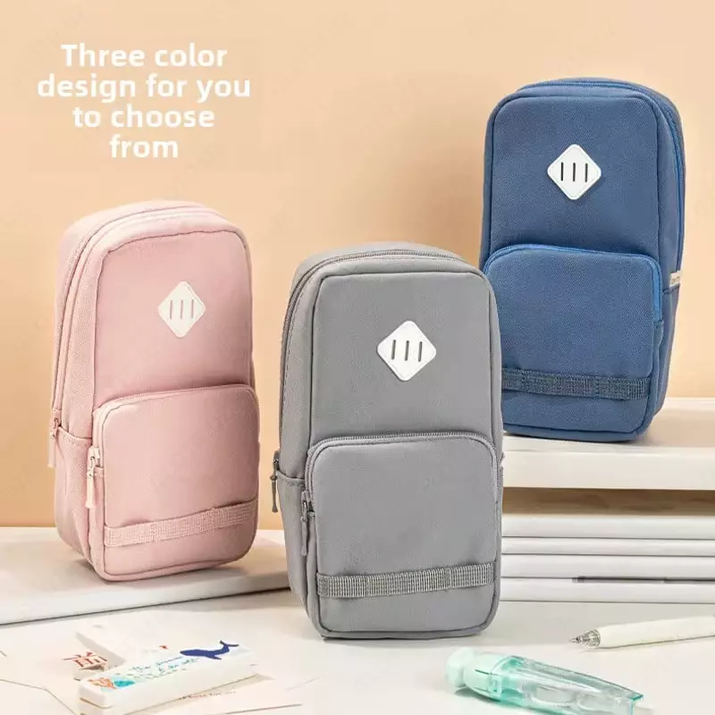 Универсальный пенал - косметичка "Deli" 2 отд., 190 х 95 х 60 мм, полиэстер (Арт.- 277-BC) Ассортимент