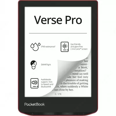Электронная книга PocketBook 634 Verse Pro, Passion Red