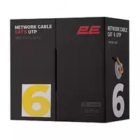 CAT 6 UTP  305m  AWG 23/1  LSZH-1 305M/Easy pull box packing | yellow