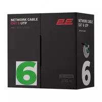 CAT 6 UTP  305m  AWG 23/1  LSZH-1 305M/Easy pull box packing | green