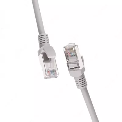 Patch cord 2E Cat 5e,FTP,RJ45, 26AWG ,7/0.16 Cu, 3.00 m, LSZH,Grey