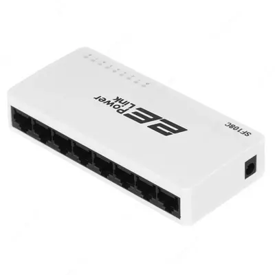 Коммутатор 2E PowerLink SF108C 8xFE, неуправляемый, десктоп