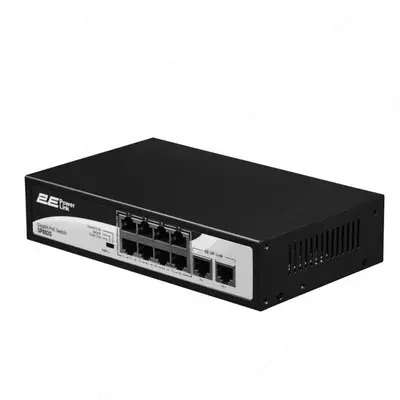 Коммутатор 2E PowerLink SP802F 8xFE PoE+, 2xFE Uplink, 96Вт, неуправляемый
