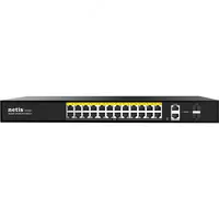  Коммутатор Netis P124GH 24xFE PoE+  2xGE Uplink  2xGE SFP  неуправляемый - 