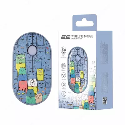 Mouse 2E MF300 Silent WL BT PETS:CATS