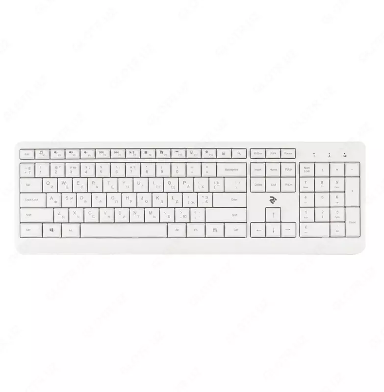 Keyboard 2E KS260 WL BT White