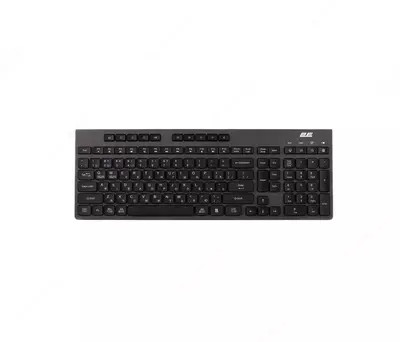 Беспроводная клавиатура 2E Keyboard membrane KS280 120key, WL/BT, EN/UK/RU, silent, black-grey 2E-KS280WBGR_AK