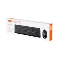  Комплект 2Е MK405 USB Black Low Profile - 