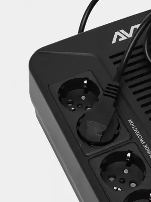 Uzluksiz quvvat manbai EA265p 0.65 kVA UPS AVT-650 AVR I FACE LED, 8 ta Schuko rozetkasi bilan USB/RJ45