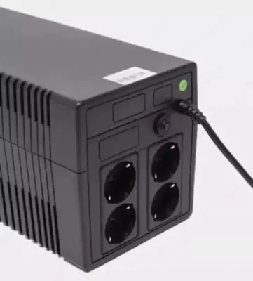 Uzluksiz quvvat manbai KS1000, 1kVA UPS AVT 1000VA | Interaktiv liniya | 2x7AH | 3xEU rozetkalari | Quvvat 600 Vt