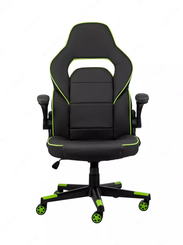 Игровое кресло 2E GAMING HEBI Black/Green