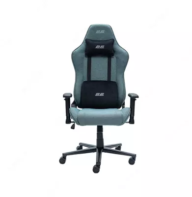 Кресло 2E GAMING BUSHIDO Lite, ткань, 2D-Armrests, зелёный тёмный