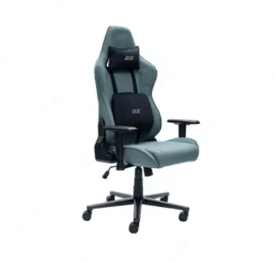 Кресло 2E GAMING BUSHIDO Lite, ткань, 2D-Armrests, зелёный тёмный