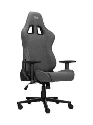 Кресло 2E GAMING BUSHIDO Lite, ткань, 2D-Armrests, серый тёмный