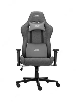 Кресло 2E GAMING BUSHIDO Lite, ткань, 2D-Armrests, серый тёмный