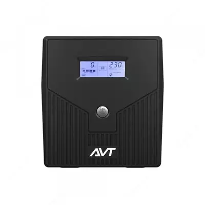 AVT2000Z-LI-LCD uzluksiz quvvat manbai, 2000VA, 3 ta Schuko rozetkasi, 2x12V-9AH batareya, LCD monitor