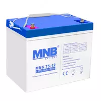 Quyosh panellari va UPS uchun batareya MNB MNG75-12  75Ah  12V