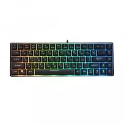 Клавиатура игровая 2E GAMING KG345 Transaprent USB Black Ukr