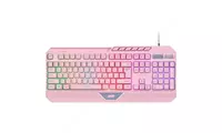 Клавиатура мембранная 2E GAMING KG315 110key  USB-A  EN/RU  RGB  розовый 