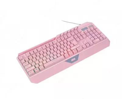 Клавиатура мембранная 2E GAMING KG315 110key, USB-A, EN/RU, RGB, розовый,