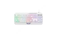 Клавиатура мембранная 2E GAMING KG315 110key  USB-A  EN/RU  RGB  белый 