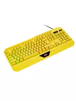  Клавиатура мембранная 2E GAMING KG315 110key  USB-A  EN/RU  RGB  жёлтый  - 
