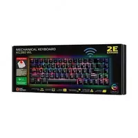  Клавиатура игровая 2E GAMING KG380 RGB 68key Gateron Blue Switch BT/USB Black Ukr - 