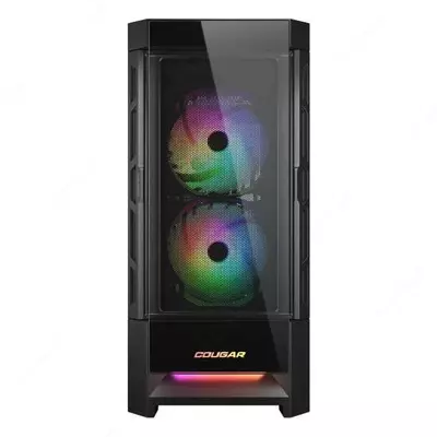 Cougar Duoface RGB o'yin g'ilofi (mahsulot raqami 06198) Qora