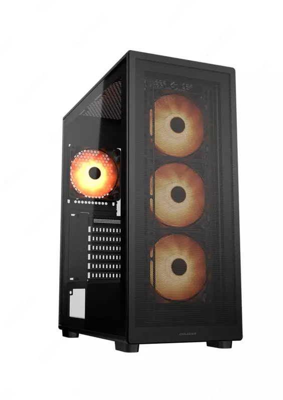 Cougar MX220 ARGB kompyuter o'yinlari uchun g'ilof (mahsulot raqami 06258) Qora