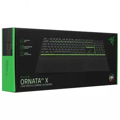 Razer Keyboard membrane Ornata V3 X 104key, USB-A, EN/RU, RGB, black