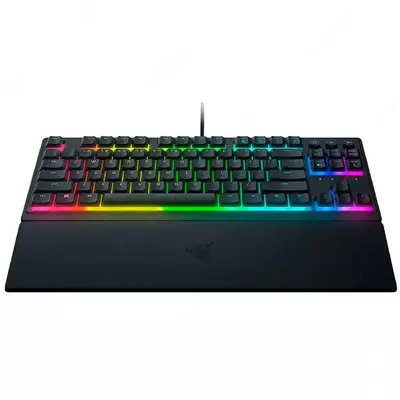 Клавиатура проводная Razer Keyboard mechanical Ornata V3 104key, Mecha-Membrane Switch, USB-A, EN/RU, RGB, black