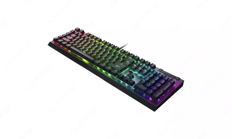 Клавиатура проводная Razer Keyboard mechanical BlackWidow V4 X, 110key, Yellow Switch, USB-A, EN/RU, RGB, black