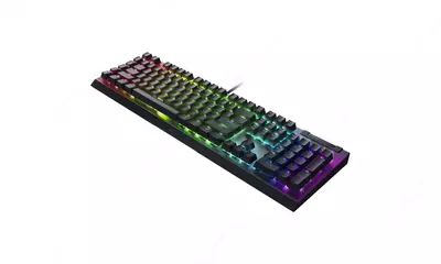 Клавиатура проводная Razer Keyboard mechanical BlackWidow V4 X, 110key, Yellow Switch, USB-A, EN/RU, RGB, black