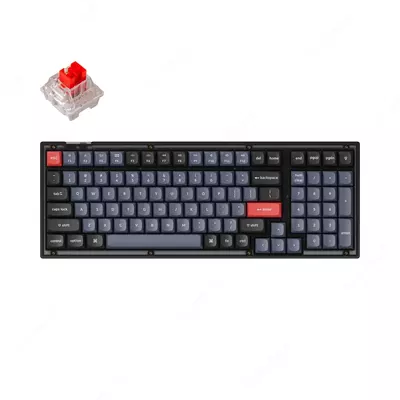 Keyboard Keychron V5 100 Key QMK Keychron K PRO Red Hot-Swap RGB Frosted Black