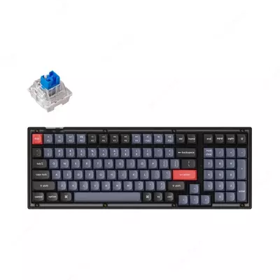 Keyboard Keychron V5 100 Key QMK Keychron K PRO Blue Hot-Swap RGB Frosted Black
