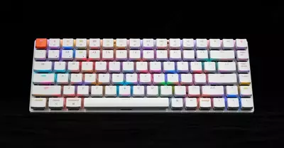 Keychron K3 84 Key Low Profile Gateron Mechanical Keyboard White LED Brown Russian Layout