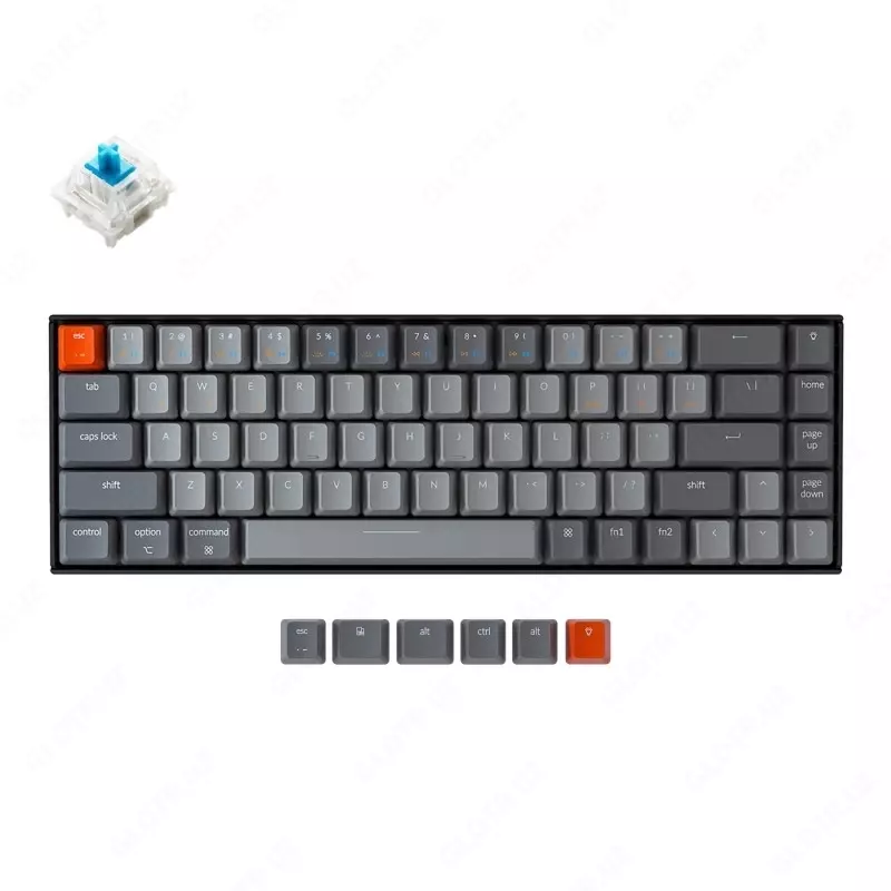 Клавиатура Keychron K6 68 Key Aluminum Frame Hot-Swap RGB Blue