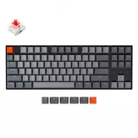 Keychron K8 87 Key Gateron Mechanical Keyboard White LED Blue Russian Layout