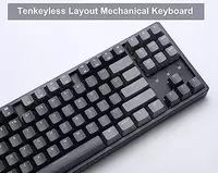  Keychron K8 87 Key Aluminum Frame Gateron Mechanical Keyboard RGB Blue Russian Layout - 