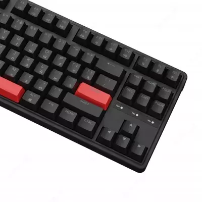 Keyboard Mechanical Keychron C3 Pro 87Key, K pro Red, USB-A, QMK, Hot-swap, EN/RU/UZ, Red Led