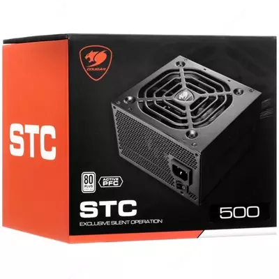 "Cougar" STC600 quvvat manbai bloki (PSU), 600W, 80-PLUS, 86% (12120-modda)