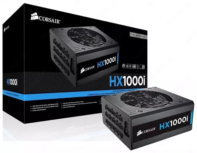 Блок питания (PSU) "Corsair" HX1000i, 1000W (Арт. - 12112)